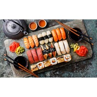 Bekijk de deal van Social Deal: Sushibox (22, 28, 43 of 44 stuks) om af te halen bij Merlina
