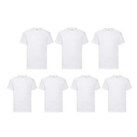 Bekijk de aanbieding van DealDonkey.com 4: 7-pack Fruit of the loom witte heren T-shirts