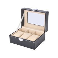 Bekijk de aanbieding van DealDonkey.com 4: Horlogebox - Horlogedoos - Voor 3 Horloges - zwart