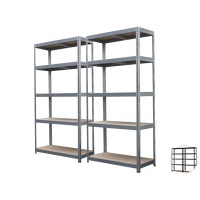 Bekijk de aanbieding van iBOOD DIY: 2 x Metalkas metalen rek