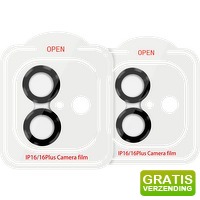 Bekijk de aanbieding van Coolblue.nl 1: BlueBuilt Apple iPhone 16/16 Plus Camera Lens Protector Aluminium Duo Pack