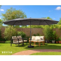 Bekijk de aanbieding van Voordeelvanger.nl: Sevva dubbele parasol XXL