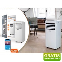 Bekijk de aanbieding van DealDonkey.com: Dutch Orginials Slimme Airconditioner - 7000 BTU - Airco op Wielen