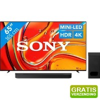 Bekijk de aanbieding van Coolblue.nl 1: Sony Bravia 7 4 K QLED XR Mini-LED (2024) + Sony Bravia soundbar