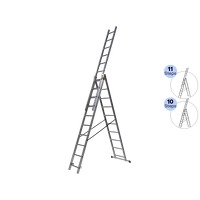 Bekijk de aanbieding van iBOOD DIY: Drabest aluminium combinatie ladder