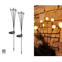 Bekijk de aanbieding van Voordeelvanger.nl 2: 2 x Solar tuinlamp met 6 sprieten