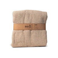 Bekijk de aanbieding van DealDonkey.com 2: JENS Living Recycled katoen deken - Beige - plaid - 180 x 130 cm