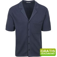Bekijk de aanbieding van Suitableshop: KnowledgeCotton Apparel Knitted Top Donkerblauw