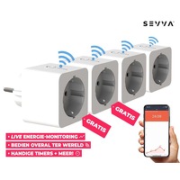Bekijk de aanbieding van Voordeelvanger.nl: 4 x Sevva slimme stekker