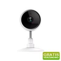 Bekijk de aanbieding van DealDonkey.com 2: Qnect Wifi Binnencamera - HD Nachtzicht - Bewegingsdetectie - wit