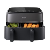 Bekijk de aanbieding van iBOOD Home & Living: Philips 3000-Serie Airfryer | Rapid Air | Twee Manden | NA350/00