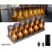 Bekijk de aanbieding van Voordeelvanger.nl: 6 x Sevva oplaadbare waxinelichtjes