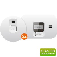 Bekijk de aanbieding van Coolblue.nl 2: 5 x Elro Blue Line CBFS58 R rookmelder