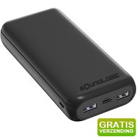 Bekijk de aanbieding van DealDonkey.com: Soundlogic Powerbank 10.000 mAh - Met USB-A & USB-C