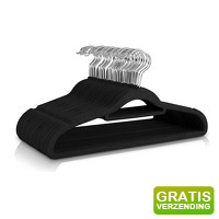 Bekijk de aanbieding van DealDonkey.com 3: 50 XEMM Suede Kledinghangers Met Broeklat