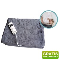 Bekijk de aanbieding van DealDonkey.com 4: Mesa Living Elektrische Deken 180 x 130 cm a 6 Warmtestanden a Lichtgrijs