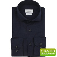 Bekijk de aanbieding van Suitableshop: Profuomo Overhemd Peached Twill Flanel Navy
