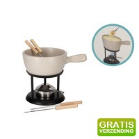 Bekijk de aanbieding van DealDonkey.com 2: JENS Living Fondue Set - large - 22 x 16 x 20 cm - Beige