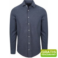 Bekijk de aanbieding van Suitableshop: Steppin' Out Overhemd Flanel Donkerblauw