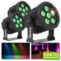 Bekijk de aanbieding van MaxiAxi.com: 3 x BeamZ SlimPar30 set