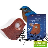 Bekijk de aanbieding van DealDonkey.com: Nexxt Vogelgeluiden Vogel - Met Sensor - Hout