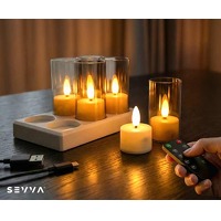 Bekijk de aanbieding van Voordeelvanger.nl 2: 6 x Sevva oplaadbare waxine lichtjes