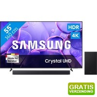 Bekijk de aanbieding van Coolblue.nl 1: Samsung Crystal UHD U8070F 4 K (2025) en soundbar