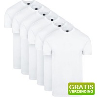 Bekijk de aanbieding van Suitableshop: Suitable Obra T-Shirt Hoge ronde Hals wit 6-Pack