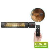 Bekijk de aanbieding van DealDonkey.com: Elektrische Terrasverwarmer Infrarood 2000W met Afstandsbediening a 62 cm