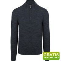 Bekijk de aanbieding van Suitableshop: Suitable Pine Knit Half Zip Trui Navy