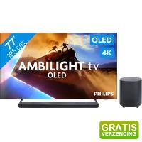 Bekijk de aanbieding van Coolblue.nl 1: Philips Ambilight OLED760 4 K (2025) en soundbar