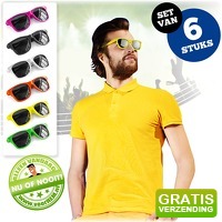 Bekijk de aanbieding van voorHEM.nl: Set van 6 gekleurde zonnebrillen