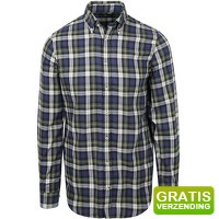 Bekijk de aanbieding van Suitableshop: Steppin' Out Overhemd Flanel Checks Groen blauw