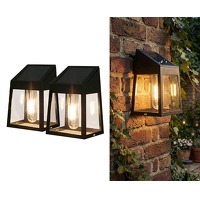Bekijk de aanbieding van Voordeelvanger.nl 2: 2 x solar wandlamp Klassiek