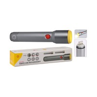 Bekijk de aanbieding van DealDonkey.com 4: Shell Zaklamp Oplaadbaar LED - 270 Lumen - USB - IP55 - 3 Standen
