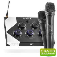 Bekijk de aanbieding van MaxiAxi.com: Vonyx AV510 Bluetooth karaoke set