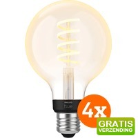 Bekijk de aanbieding van Coolblue.nl 3: 4 x Philips Hue filamentlamp