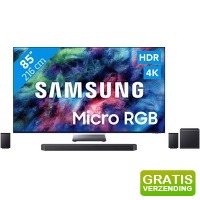 Bekijk de aanbieding van Coolblue.nl 3: Samsung Micro RGB R95H (2026) en soundbar