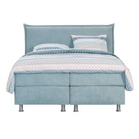 Leenbakker.nl: Boxcombinatie Viborg incl. topdekmatras - lichtblauw - 140 x 200 cm