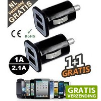 Mob-Com: 2 x USB dual car adapter