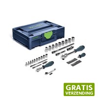Gereedschapcentrum.nl: Festool Ratelset in Systainer SYS3 M 112 RA