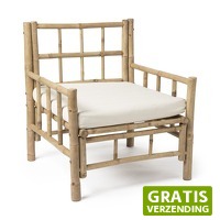 Xenos.nl: Bamboe fauteuil met kussen