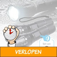 2 x Militaire LED zaklamp