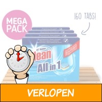 160-PACK Vaatwastabletten - All-in-1-formule