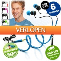 voorHEM.nl: Set van 6 Zipper earphones