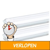 2 x TL-armatuur met LED-buizen IP65