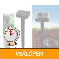 Mollenverjager met zonnepaneel