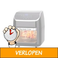 German Line AirFryer Oven 12 Liter - zwart