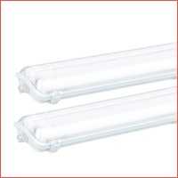 2 x V-TAC TL-armatuur met LED-buizen IP6..