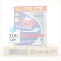 100 x Sun Tabs Classic vaatwastabletten